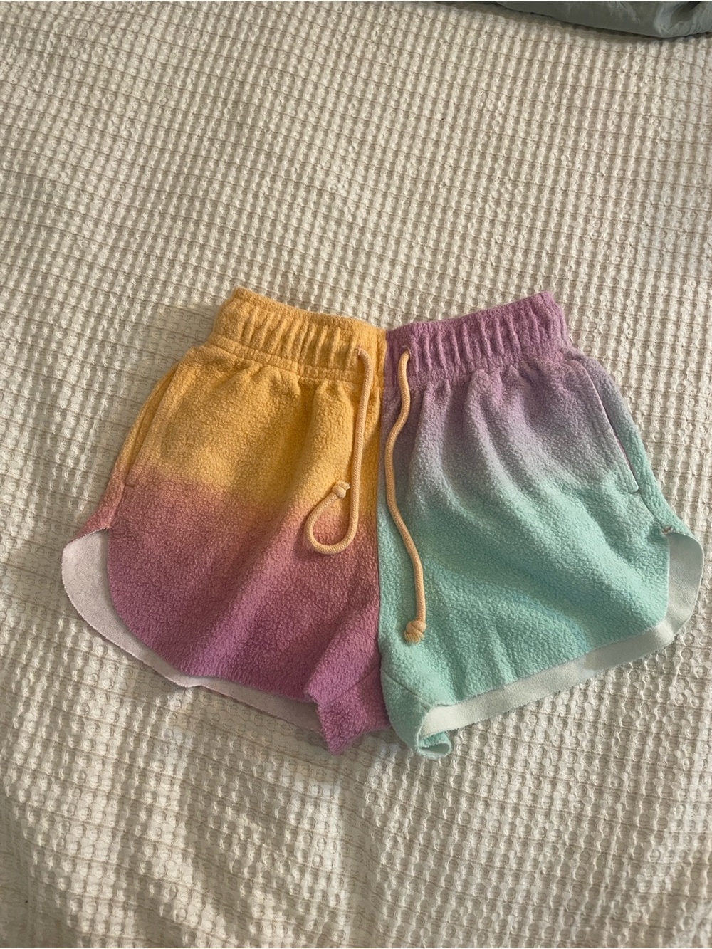 Pastel Ombre Shorts - Women's Colorblock Lounge Shorts